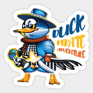 Duck Pirate Adventure Sticker